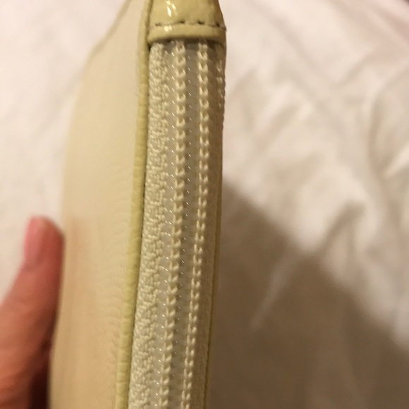 Cream-colored Pottery Barn clutch - Picture 8 of 8